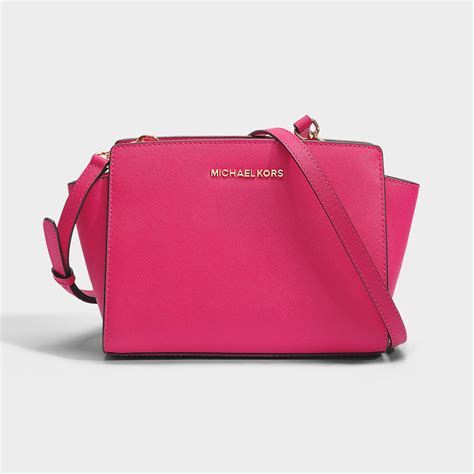 michael michael kors selma medium messenger bag|michael kors large selma bag.